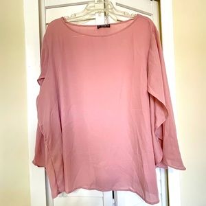 Pink long sleeve blouse